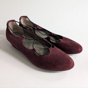 Array Burgundy Women's Flats